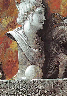Andrea Mantegna  Introduction of the Cult of Cybele at Rome 1505-6 - Detail